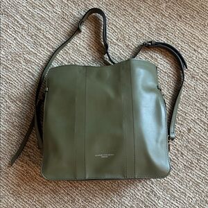 Gianni Chiarini Olive Green Leather Crossbody Bag